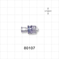 Check Valve, Female Luer Lock Inlet, Male Luer Lock Outlet - 1.5 psi - 5 psi CP - 80107
