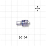 Check Valve, Female Luer Lock Inlet, Male Luer Lock Outlet - 1.5 psi - 5 psi CP - 80107