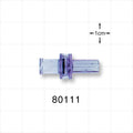Check Valve, Female Luer Lock Inlet, Tubing Port Outlet - 0.117 inch - 0.113 inch ID (2.9 mm - 2.8 mm); 1.5 psi - 5 psi CP - 80111