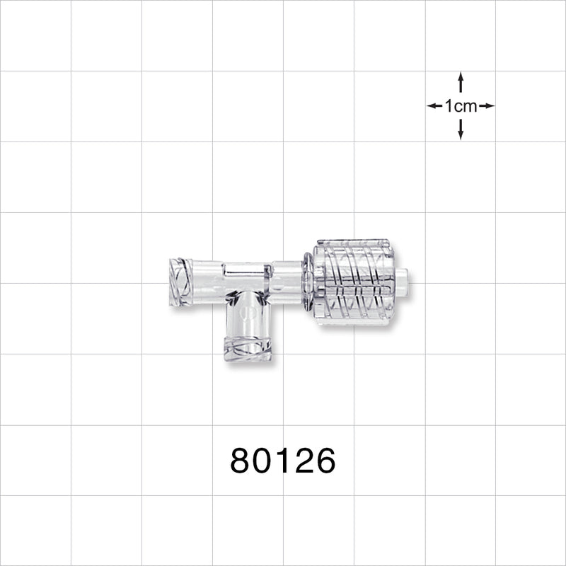 T Connector, Swivel Male Luer, 2 Female Luer Locks -  - 80126