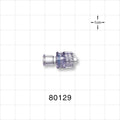 Check Valve, Female Luer Lock Inlet, Male Luer Lock Outlet - 0 psi - 10 psi CP - 80129