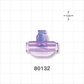T Connector, Needleless Injection Site, Swabbable, Female Luer Lock, Tubing Ports - Fits 0.268 inch OD Tubing (6.81 mm) - 80132