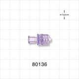 Check Valve, Female Luer Lock Inlet, Male Luer Lock Outlet - 4.2 psi CP - 80136