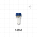 Injection Site Bag Port, Tubing Port, Blue - Fits 0.236 inch ID Tubing (6 mm) - 80139