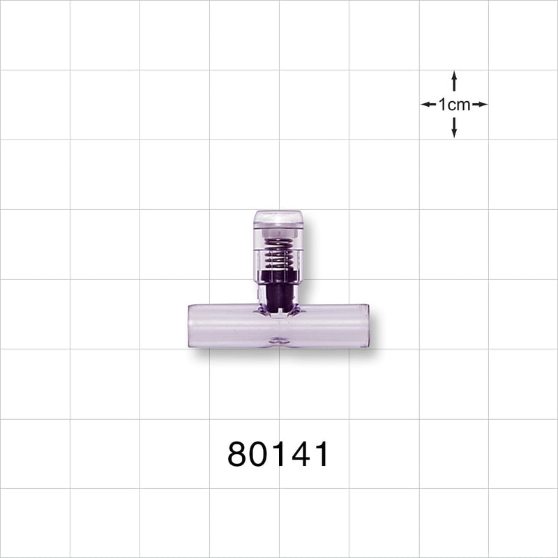 T Pressure Relief Valve - Top Port 0.281 inch OD; Bottom Ports 0.25 inch OD (7.1 mm, 6.4 mm); 2.5 psi CP (+/- 20% Crack Tolerance) - 80141