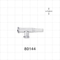 T Connector, 2 Female Luer Locks, Male Luer Slip -  - 80144