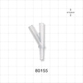 Y Connector, 2 Female Luer Slips, Male Luer Slip, Natural -  - 80155