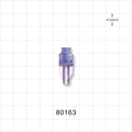 Needleless Injection Site, Swabbable, Female Luer Lock, Tubing Port - 0.098 inch ID (2.49 mm) - 80163