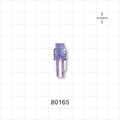Needleless Injection Site, Swabbable, Female Luer Lock, Tubing Port - 0.145 inch ID (3.68 mm) - 80165