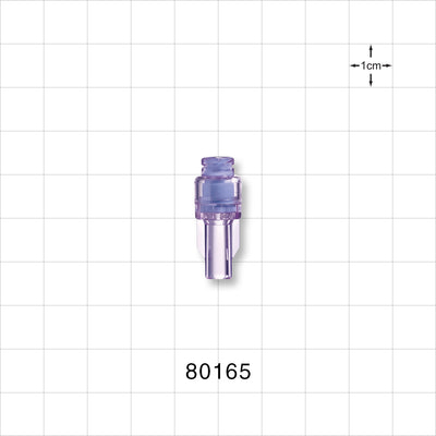 Needleless Injection Site, Swabbable, Female Luer Lock, Tubing Port - 0.145 inch ID (3.68 mm) - 80165