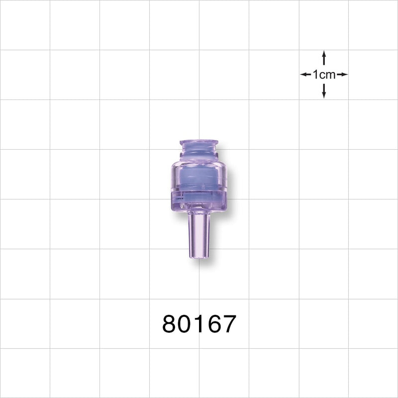 Needleless Injection Site, Swabbable, Female Luer Lock, Male Luer Slip -  - 80167