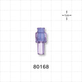 Needleless Injection Site, Swabbable, Female Luer Lock, Tubing Port - 0.16 inch ID/0.27 inch OD (4.06 mm/6.86 mm) - 80168