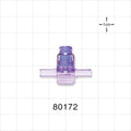T Connector, Needleless Injection Site, Swabbable, Female Luer Lock, Tubing Ports - 0.079 inch ID (2mm) - 80172