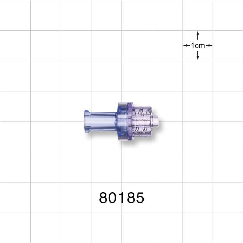 Check Valve, Female Luer Lock Inlet, Male Luer Lock Outlet - 1.5 - 5.6 psi CP - 80185
