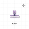 T Pressure Relief Valve - Top Port 0.281 inch OD; Bottom Ports 0.25 inch OD (7.1 mm, 6.4 mm); 18 psi CP (+/- 10% Crack Tolerance) - 80194