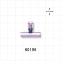 T Pressure Relief Valve - Top Port 0.281 inch OD; Bottom Ports 0.25 inch OD (7.1 mm, 6.4 mm); 58 psi (+/- 20% Crack Tolerance) - 80196