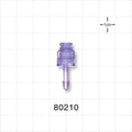 Needleless Injection Site, Swabbable, Female Luer Lock, Barb Connector - Fits 1/8 inch ID Tubing (0.125 inch, 3.18 mm) - 80210