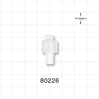 Needleless Injection Site, Swabbable, Female Luer Lock, Tubing Port - 0.27 inch OD (6.86 mm) - 80226