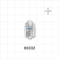 High Pressure Rotating Male Luer Lock, Tubing Port, Clear - 0.142 inch ID (3.61 mm); 1200 psi - 80332
