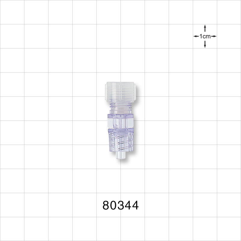 Tuohy Borst Adapter, Male Luer Spin Lock - 4 FR (0.053 inch, 1.35 mm) - 80344