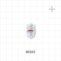 High Pressure Rotating Male Luer Lock, Tubing Port, Clear - 0.205 inch -  0.18 inch ID (5.21 mm - 4.57 mm); 1200 psi - 80353
