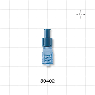 Tuohy Borst Adapter, Female Luer Lock, Male Luer Lock - 6 FR (0.078 inch, 2 mm) - 80402
