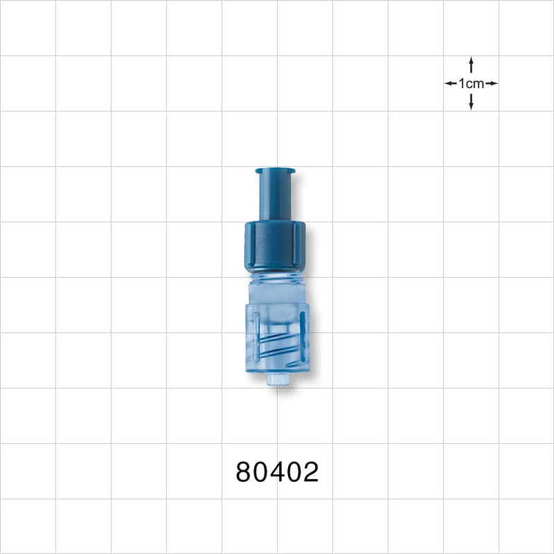 Tuohy Borst Adapter, Female Luer Lock, Male Luer Lock - 6 FR (0.078 inch, 2 mm) - 80402