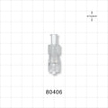Tuohy Borst Adapter, Female Luer Lock, Male Luer Lock - 4 FR (0.052 inch, 1.35 mm) - 80406