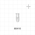 Female Luer Lock, Tubing Port, Clear - 0.084 inch ID (2.13 mm) - 80410