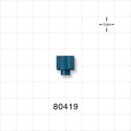 Tuohy Borst Adapter Cap, Blue - 0.12 inch Thru Hole (3 mm) - 80419
