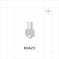 Tuohy Borst Adapter Cap, Female Luer Lock with Probe Extension, Clear - 0.112 inch Thru Hole (2.8 mm) - 80423