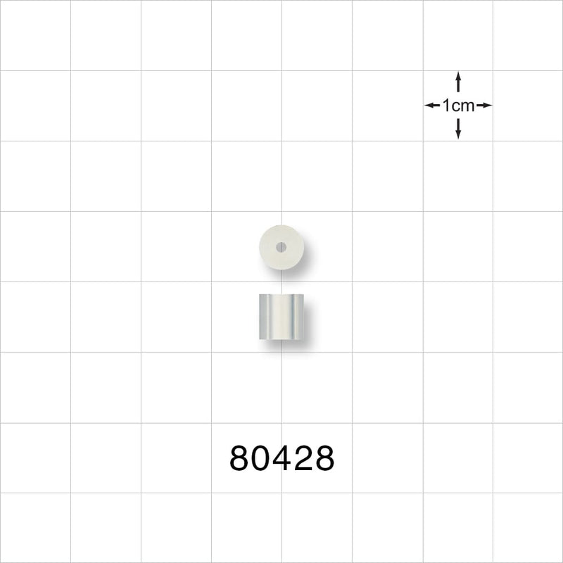 Tuohy Borst Adapter Gasket, Extruded Style - 4 FR; 0.053 inch ID x 0.25 inch OD x 0.25 inch LG (1.55 mm x 6.4 mm x 6.4 mm) - 80428