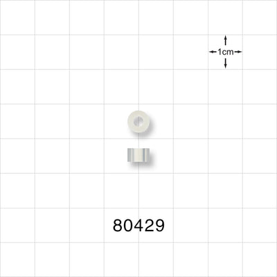 Tuohy Borst Adapter Gasket, Extruded Style - 9 FR; 0.118 inch ID x 0.25 inch OD x 0.156 inch LG (3 mm x 6.4 mm x 3.96 mm) - 80429