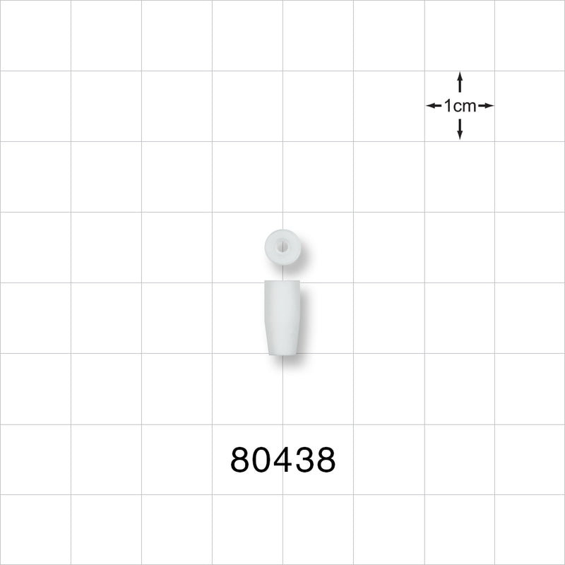 Tuohy Borst Adapter Gasket, Molded Style - 4 FR; 0.053 inch ID  x 0.2 - 0.155 inch OD x 0.415 inch LG (1.35 mm x 5 mm -3.9 mm x 10.5 mm) - 80438