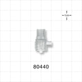 Tuohy Borst Adapter Body, Male Luer Lock with Sideport - 0.125 inch Sideport ID (3.2 mm); 0.120 inch Thru Hole (3 mm) - 80440