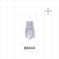Tuohy Borst Adapter Body, Male Luer Lock, Radiation Grade - 0.12 inch Thru Hole (3 mm) - 80444