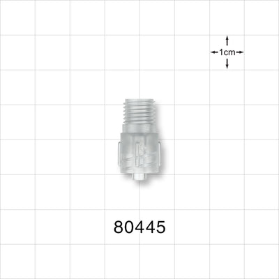 Tuohy Borst Adapter Body, Male Luer Lock - 0.12 inch Thru Hole (3 mm) - 80445