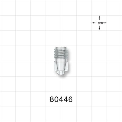 Tuohy Borst Adapter Body, Snap Style - 0.089 inch Thru Hole (2.3 mm) - 80446