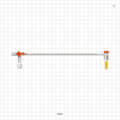 Extension Line, Hemostasis Valve with Male Luer Lock & Female Cap to 3-Way Stopcock & Male Luer Cap - 0 FR - 8 FR (0 inch - 0.105 inch, 0 mm - 2.7 mm); 10 inch Length (254 mm) - 80451
