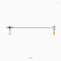 Extension Line, Hemostasis Valve with Male Luer Lock & Female Cap to 3-Way Stopcock & Male Luer Cap - 0 FR - 8 FR (0 inch - 0.105 inch, 0 mm - 2.7 mm); 10 inch Length (254 mm) - 80453