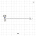 Extension Line, Tuohy Borst Adapter with Swivel Male Luer Lock to Female Luer Lock and Male Luer Cap - 0 FR - 9 FR (0 inch - 0.118 inch, 0 mm - 3 mm); 6 inch Side Port (152 mm) - 80461