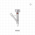 Hemostasis Valve Y Connector, Male Luer Slip, Female Luer Lock Sideport - 0 FR - 10 FR (0 inch - 0.13 inch, 0 mm - 3.3 mm) - 80462