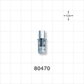 Luer Activated Valve, Female Luer Slip, Tubing Port - 0.25 inch OD (6.4 mm) - 80470