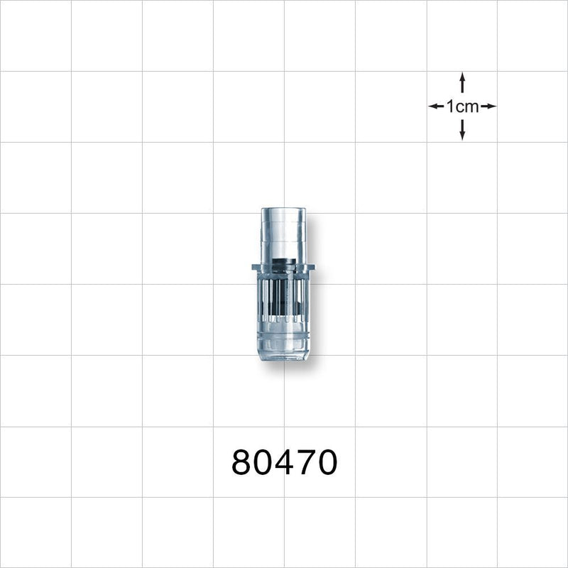 Luer Activated Valve, Female Luer Slip, Tubing Port - 0.25 inch OD (6.4 mm) - 80470