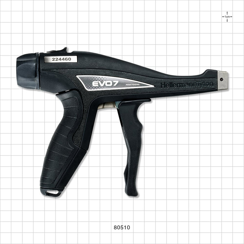 HellermannTyton EVO 7 Cable Tie Gun - For Cable Tie Width up to 4.8 mm - 80510