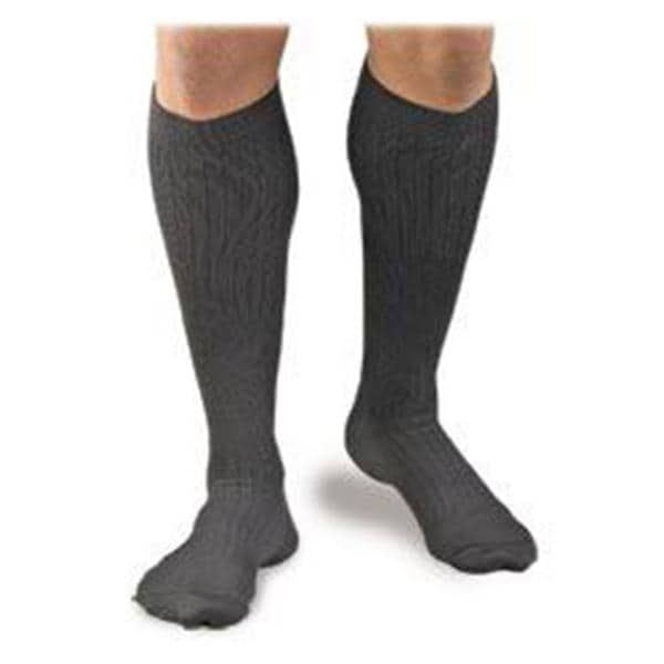Fla Orthopedics Inc  Activa Compression Dress Socks Knee High Small Men Men <7 Pinstripe Gray- H3451