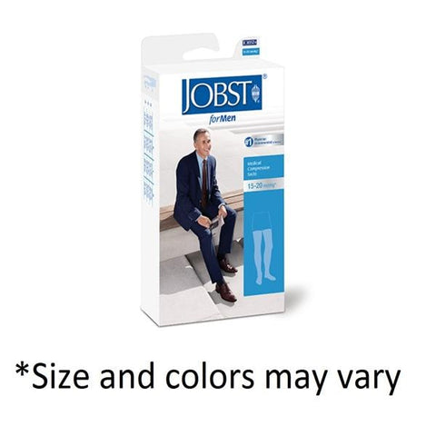 BSN Medical, Inc Jobst forMen Compression Socks Knee High/Full Calf Large Black - 115297