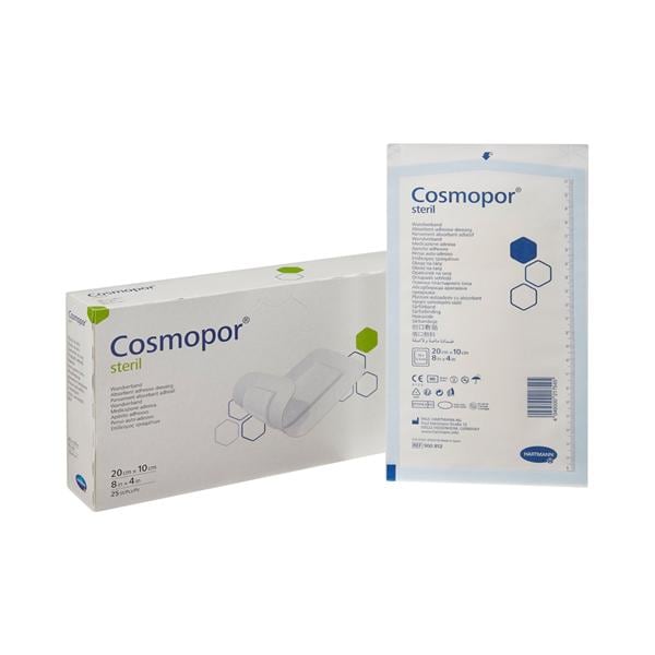 Hartmann USA Cosmopor Cotton Contact Layer Dressing 8x4" Sterile PA Adhs NAdhr LF  - 900812