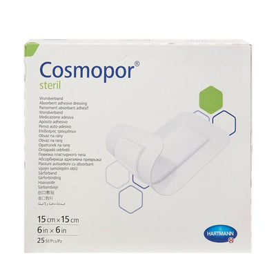 Hartmann USA  Cosmopor Cotton Contact Layer Dressing 6x6" Sterile PA Adhs NAdhr LF - 900823