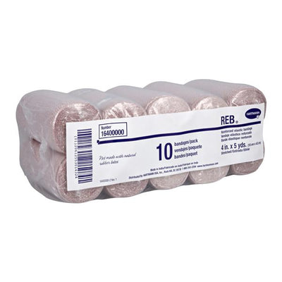 Hartmann USA -REB Stretch Bandage Elastic 4"x5yd Tan Non-Sterile 10/Package, 6 PK/CA 16400000